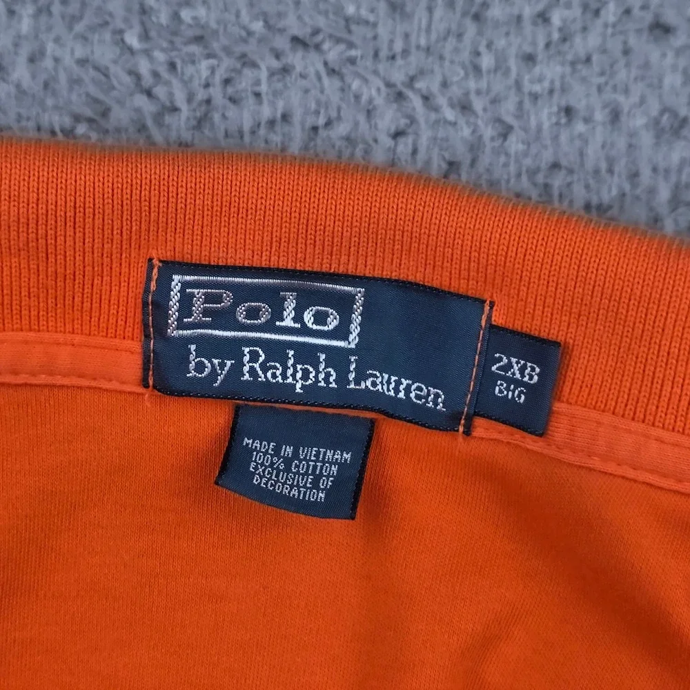 Polo Ralph Lauren Polo Shirt Mens 2XB Orange Short Sleeve Big & Tall Cotton soft